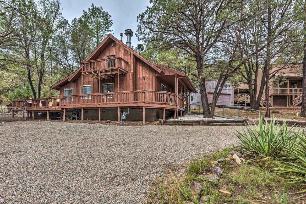 Rustic Ruidoso Cabin With Large Deck And Grill! ภายนอก รูปภาพ
