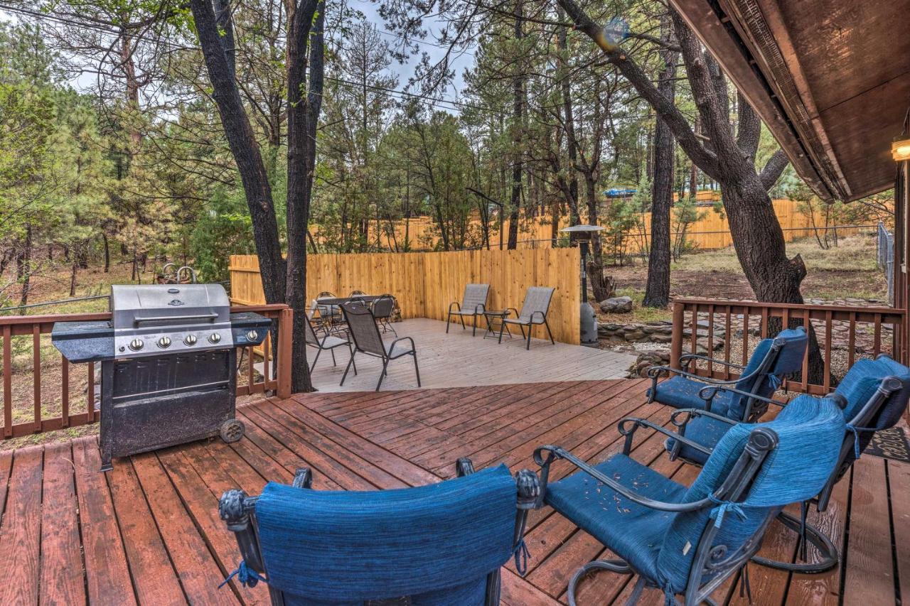Rustic Ruidoso Cabin With Large Deck And Grill! ภายนอก รูปภาพ
